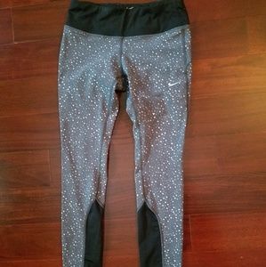 Nike drifit reflective patterned leggings womens s